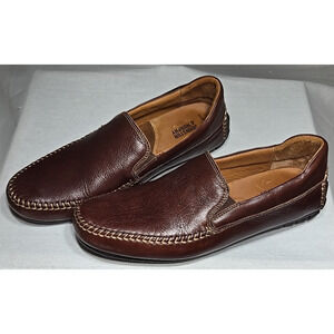 Men's Johnston & Murphy Dress Shoes Sheepskin Size 9M W Brown